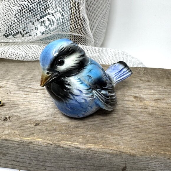 Goebel Blue Jay Bird Figurine Handmade & Handpainted Art Decor - Picture 2 of 6